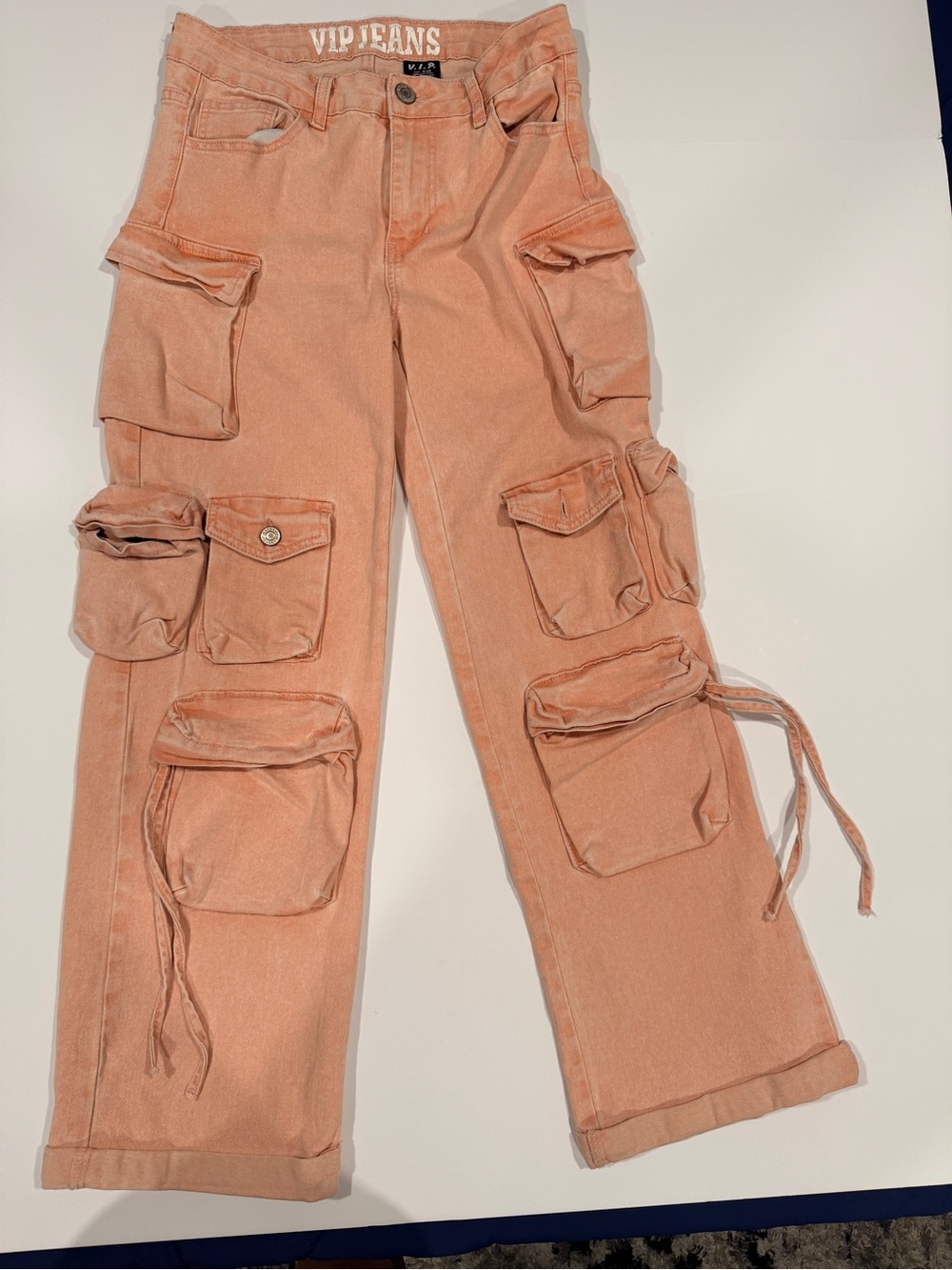 VIP Jeans Women's Pink Cargo Pocket Jeans